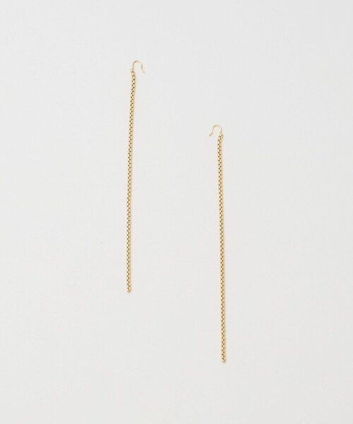 UNITED ARROWS（ユナイテッドアローズ）の「チェーンピアス（ピアス（両耳用）・レディース・シルバー/ゴールド・FREE）」の2枚目の写真