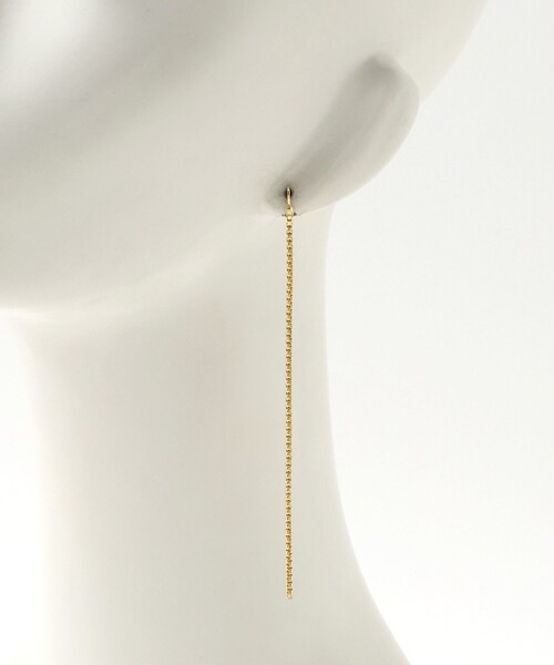 UNITED ARROWS（ユナイテッドアローズ）の「チェーンピアス（ピアス（両耳用）・レディース・シルバー/ゴールド・FREE）」の8枚目の写真