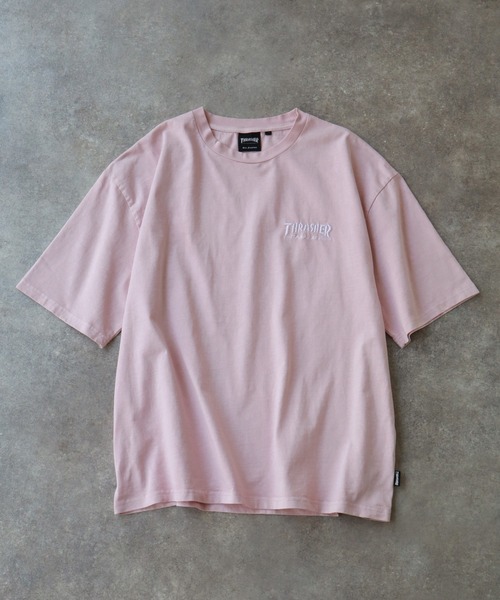 THRASHER(スラッシャー)の「【THRASHER/スラッシャー】オーバーサイズ ヴィンテージライク ピグメント加工 マガジンプリント 半袖Tシャツ(Tシャツ/カットソー・メンズ・チャコール/ピンク/ブラウン/サックスブルー/ブルーグレー・M/L/XL)」の14枚目の写真