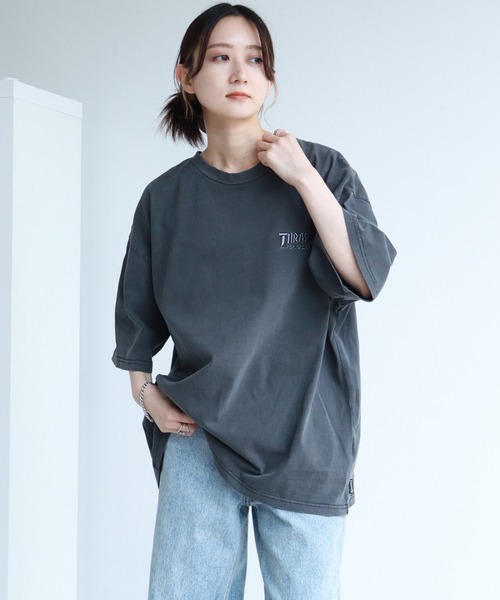 THRASHER(スラッシャー)の「【THRASHER/スラッシャー】オーバーサイズ ヴィンテージライク ピグメント加工 マガジンプリント 半袖Tシャツ(Tシャツ/カットソー・メンズ・チャコール/ピンク/ブラウン/サックスブルー/ブルーグレー・M/L/XL)」の21枚目の写真