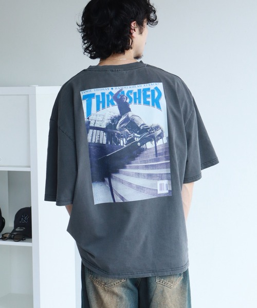 vintage thrasher Tシャツ レアカラー スラッシャー 80s THRASHER スラッシャー OLD SKATE Tシャツ オールド - メルカリ