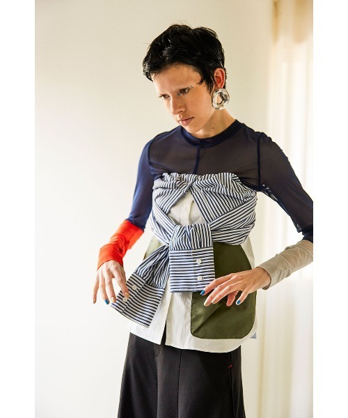 セール】MA-1 DOCKING BUSTIER SH（シャツ/ブラウス）｜OMMO（オーエム