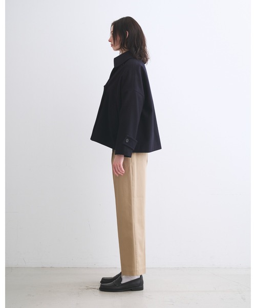 Traditional Weatherwear(トラディショナルウェザーウェア)の「MALTON PEA COAT(ピーコート・レディース・ブラック/ネイビー・34/32)」の4枚目の写真