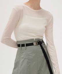 DRESSLAVE | sheer curve pull(シアーカーブプルオーバー)(Tシャツ/カットソー)