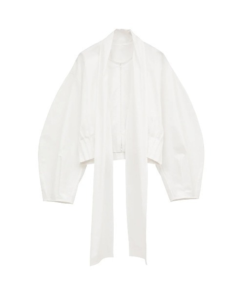 CLANE（クラネ）の「CLANE/クラネ/RIBBON ZIP SHIRTS（シャツ/ブラウス