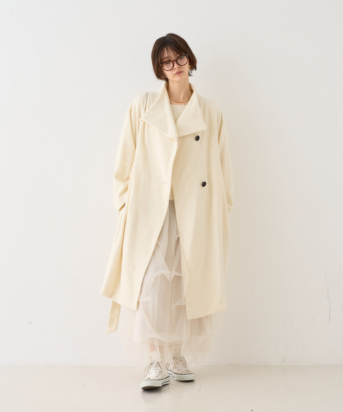 EMMA ROUGE VIF(エマルージュヴィフ)の「【一部店舗限定】チュールフォルムスカート(スカート・レディース・オフホワイト/ブラック・38/36)」の22枚目の写真