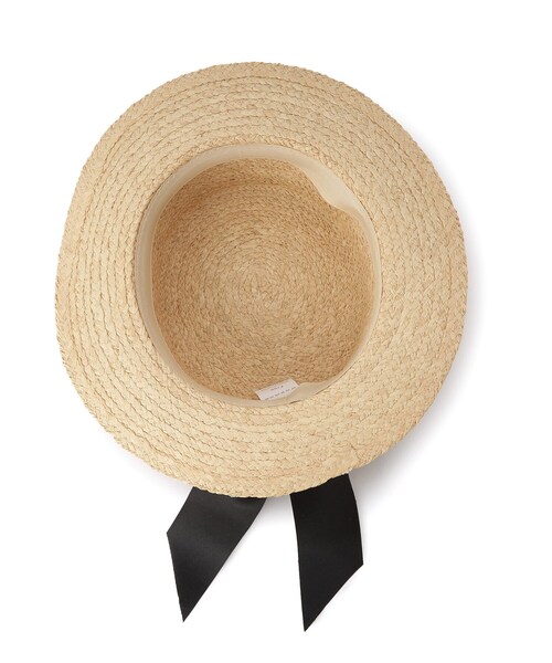 GRANDEDGE（グランドエッジ）の「カンカン帽オーガンジーリボン（ハット・レディース・アイボリー系2/ブラック系2・99）」の7枚目の写真