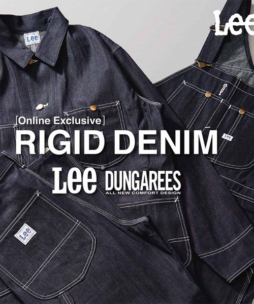 Lee（リー）の「Lee/リー【リジッド/ノンウォッシュ】DUNGAREES ワイドペインターデニムパンツ リジッドデニムパンツ セットアップ可 ユニセックス（デニムパンツ・メンズ・ノンウォッシュ・X-LARGE/LARGE/MEDIUM/SMALL）」の2枚目の写真