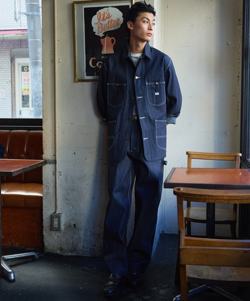 Lee（リー）の「Lee/リー【リジッド/ノンウォッシュ】DUNGAREES ワイドペインターデニムパンツ リジッドデニムパンツ セットアップ可 ユニセックス（デニムパンツ・メンズ・ノンウォッシュ・X-LARGE/LARGE/MEDIUM/SMALL）」の3枚目の写真