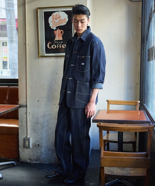 Lee（リー）の「Lee/リー【リジッド/ノンウォッシュ】DUNGAREES ワイドペインターデニムパンツ リジッドデニムパンツ セットアップ可 ユニセックス（デニムパンツ・メンズ・ノンウォッシュ・X-LARGE/LARGE/MEDIUM/SMALL）」の4枚目の写真