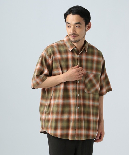 BAYFLOW（ベイフロー）の「[トレンド柄] アソートチェックシャツ（シャツ/ブラウス・メンズ・グレー/ブルー/カーキ/ブラック/ベージュ・MEDIUM/LARGE）」の20枚目の写真