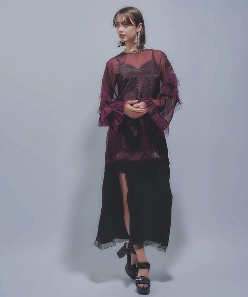 NARROW STYLE/WEB・一部店舗限定】シアースリットナロースカート