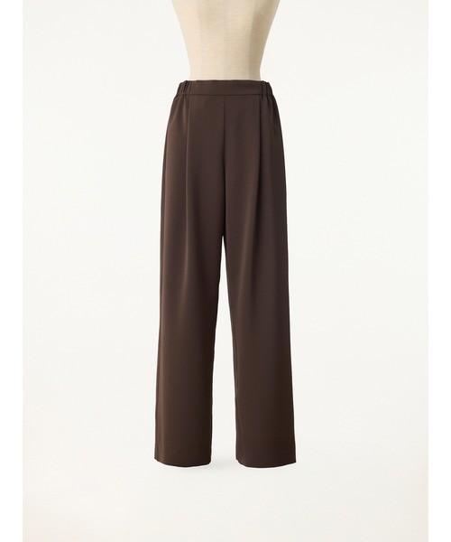 STRAWBERRY-FIELDS(ストロベリーフィールズ)の「【雑誌掲載アイテム】モダンサテン_サテンイージーパンツ(その他パンツ・レディース・ブラック/オフホワイト/ブラウン・2)」の4枚目の写真