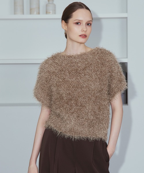 STRAWBERRY-FIELDS(ストロベリーフィールズ)の「【雑誌掲載アイテム】モダンサテン_サテンイージーパンツ(その他パンツ・レディース・ブラック/オフホワイト/ブラウン・2)」の5枚目の写真