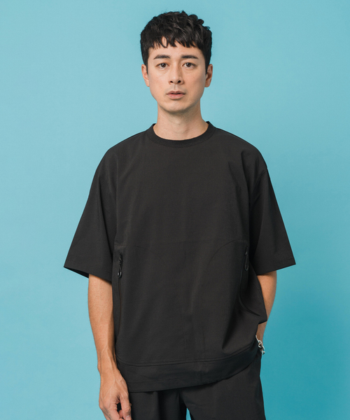 EDIFICE(エディフィス)の「テック ドライ メッシュ プルオーバー(Tシャツ/カットソー・メンズ・ライトグレー/ブラック・SMALL/MEDIUM/LARGE)」の6枚目の写真