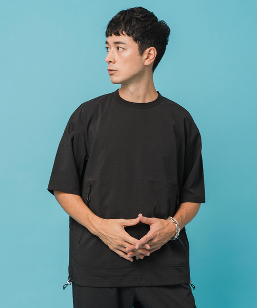 EDIFICE(エディフィス)の「テック ドライ メッシュ プルオーバー(Tシャツ/カットソー・メンズ・ライトグレー/ブラック・SMALL/MEDIUM/LARGE)」の7枚目の写真