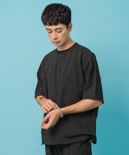 EDIFICE(エディフィス)の「テック ドライ メッシュ プルオーバー(Tシャツ/カットソー・メンズ・ライトグレー/ブラック・SMALL/MEDIUM/LARGE)」の8枚目の写真