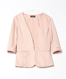 [未使用] JUSGLITTY アイボリー ノーカラージャケット 2025年最新】JUSGLITTY レディース ノーカラージャケットの人気