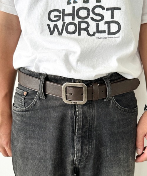 EDWIN(エドウィン)の「EDWIN/エドウィン 35mm ギャリソンベルト/スクエア/PU(ベルト・メンズ・ダークブラウン/ブラウン/ホワイト/ネイビー/ブラック・FREE)」の10枚目の写真