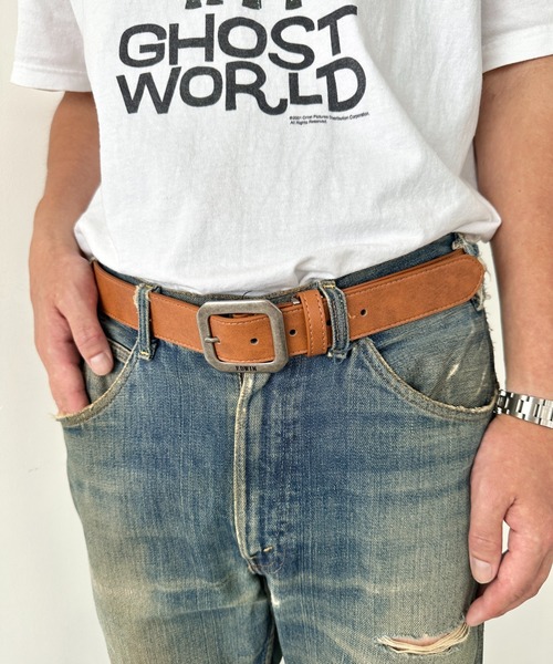 EDWIN(エドウィン)の「EDWIN/エドウィン 35mm ギャリソンベルト/スクエア/PU(ベルト・メンズ・ダークブラウン/ブラウン/ホワイト/ネイビー/ブラック・FREE)」の17枚目の写真