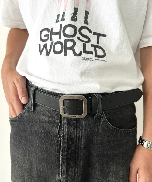 EDWIN(エドウィン)の「EDWIN/エドウィン 35mm ギャリソンベルト/スクエア/PU(ベルト・メンズ・ダークブラウン/ブラウン/ホワイト/ネイビー/ブラック・FREE)」の6枚目の写真