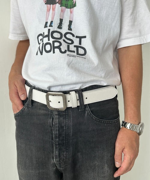 EDWIN(エドウィン)の「EDWIN/エドウィン 35mm ギャリソンベルト/スクエア/PU(ベルト・メンズ・ダークブラウン/ブラウン/ホワイト/ネイビー/ブラック・FREE)」の21枚目の写真