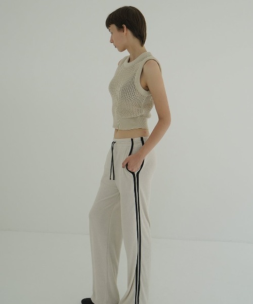 セール】CLANE 3D RIB MESH KNIT TOPS 19106-2002（ニット/セーター