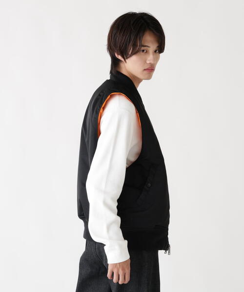Alpha Industries(アルファインダストリーズ)の「【25FW新作商品】Alpha Industries/アルファインダストリーズ/MA-1 VEST(MA-1・メンズ・ブラック・X-LARGE/LARGE/MEDIUM/SMALL)」の17枚目の写真
