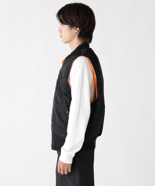 Alpha Industries(アルファインダストリーズ)の「【25FW新作商品】Alpha Industries/アルファインダストリーズ/MA-1 VEST(MA-1・メンズ・ブラック・X-LARGE/LARGE/MEDIUM/SMALL)」の21枚目の写真