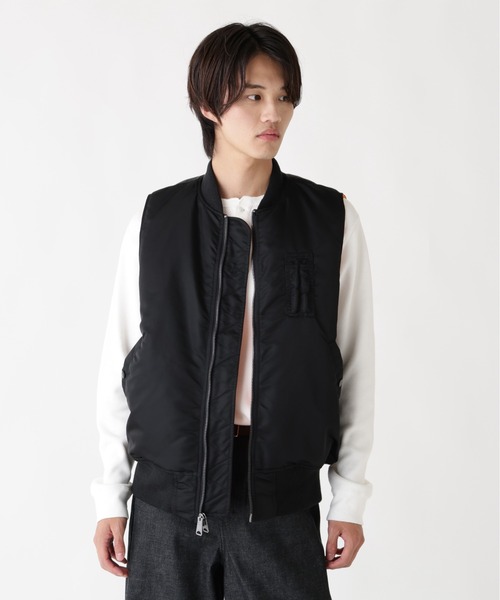 Alpha Industries(アルファインダストリーズ)の「【25FW新作商品】Alpha Industries/アルファインダストリーズ/MA-1 VEST(MA-1・メンズ・ブラック・X-LARGE/LARGE/MEDIUM/SMALL)」の1枚目の写真
