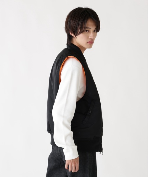 Alpha Industries(アルファインダストリーズ)の「【25FW新作商品】Alpha Industries/アルファインダストリーズ/MA-1 VEST(MA-1・メンズ・ブラック・X-LARGE/LARGE/MEDIUM/SMALL)」の3枚目の写真
