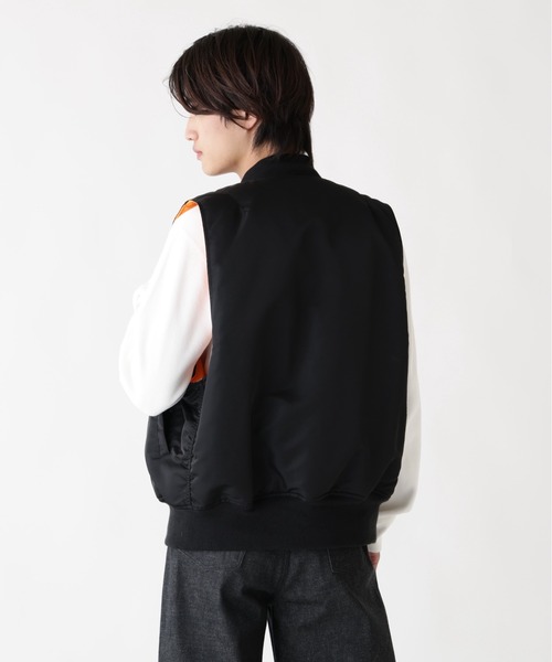 Alpha Industries(アルファインダストリーズ)の「【25FW新作商品】Alpha Industries/アルファインダストリーズ/MA-1 VEST(MA-1・メンズ・ブラック・X-LARGE/LARGE/MEDIUM/SMALL)」の4枚目の写真