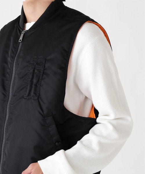 Alpha Industries(アルファインダストリーズ)の「【25FW新作商品】Alpha Industries/アルファインダストリーズ/MA-1 VEST(MA-1・メンズ・ブラック・X-LARGE/LARGE/MEDIUM/SMALL)」の10枚目の写真