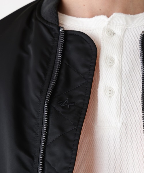 Alpha Industries(アルファインダストリーズ)の「【25FW新作商品】Alpha Industries/アルファインダストリーズ/MA-1 VEST(MA-1・メンズ・ブラック・X-LARGE/LARGE/MEDIUM/SMALL)」の12枚目の写真