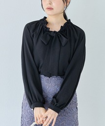 ビッグリボン　袖2WAYブラウス│一枚で華やぐ主役ブラウス/大人フェミニン/上品見え/オフィスカジュアル/着回し