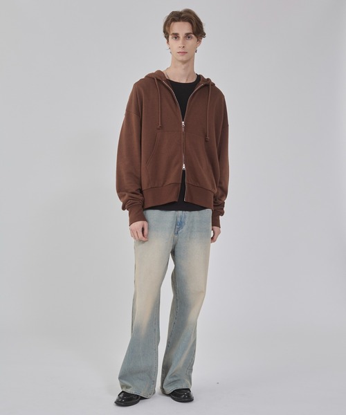 WEGO(ウィゴー)の「WEGO/【25年秋冬新作】フレアデニムパンツ(デニムパンツ・メンズ・コバルトブルー/スカイブルー/ブラック系3・SMALL/MEDIUM/LARGE)」の7枚目の写真