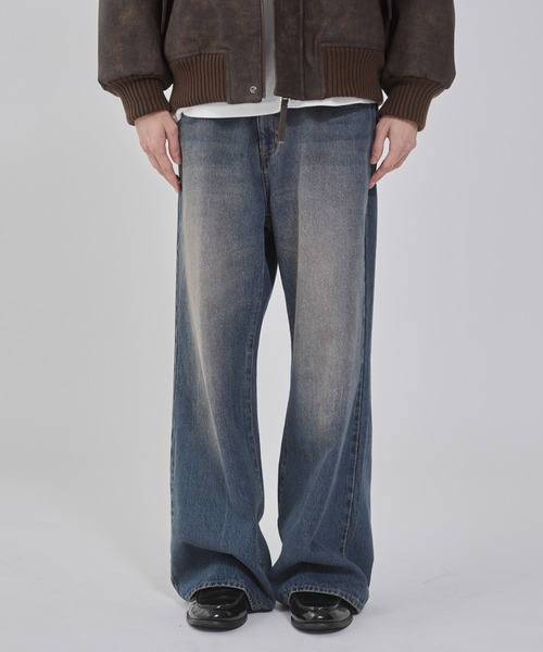 WEGO(ウィゴー)の「WEGO/【25年秋冬新作】フレアデニムパンツ(デニムパンツ・メンズ・コバルトブルー/スカイブルー/ブラック系3・SMALL/MEDIUM/LARGE)」の22枚目の写真