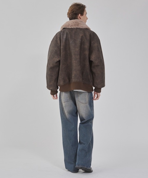 WEGO(ウィゴー)の「WEGO/【25年秋冬新作】フレアデニムパンツ(デニムパンツ・メンズ・コバルトブルー/スカイブルー/ブラック系3・SMALL/MEDIUM/LARGE)」の5枚目の写真