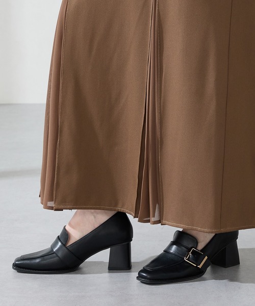 ORiental TRaffic（オリエンタルトラフィック）の「ベルトデザイン ヒール ローファー /51315（パンプス・レディース・ブラウン/キャメル/ブラック・34/35/36/37/38/39/40/41/42/33/43）」の6枚目の写真