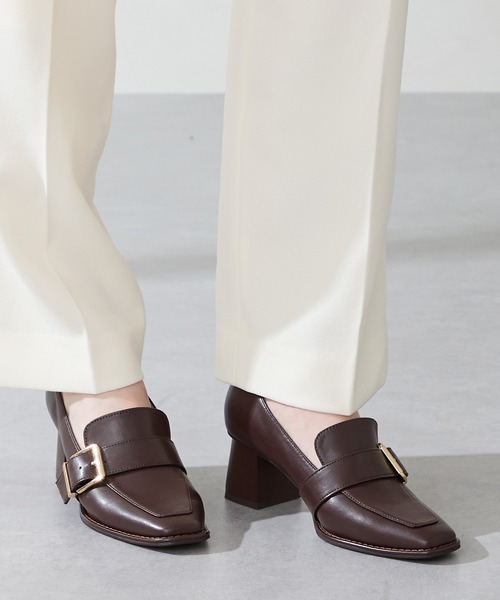 ORiental TRaffic（オリエンタルトラフィック）の「ベルトデザイン ヒール ローファー /51315（パンプス・レディース・ブラウン/キャメル/ブラック・34/35/36/37/38/39/40/41/42/33/43）」の16枚目の写真