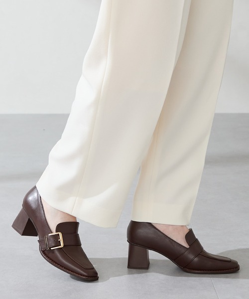 ORiental TRaffic（オリエンタルトラフィック）の「ベルトデザイン ヒール ローファー /51315（パンプス・レディース・ブラウン/キャメル/ブラック・34/35/36/37/38/39/40/41/42/33/43）」の18枚目の写真