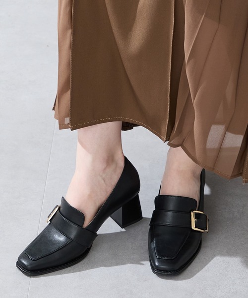 ORiental TRaffic（オリエンタルトラフィック）の「ベルトデザイン ヒール ローファー /51315（パンプス・レディース・ブラウン/キャメル/ブラック・34/35/36/37/38/39/40/41/42/33/43）」の8枚目の写真