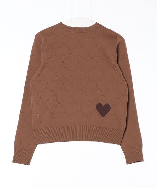 DOUBLE STANDARD CLOTHING(ダブルスタンダードクロージング)の「ハートプルオーバーニット(ニット/セーター・レディース・ブラック/ベージュ・36/38)」の14枚目の写真