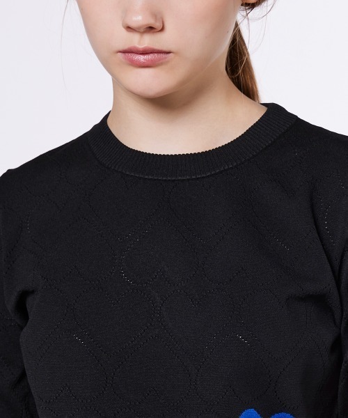 DOUBLE STANDARD CLOTHING(ダブルスタンダードクロージング)の「ハートプルオーバーニット(ニット/セーター・レディース・ブラック/ベージュ・36/38)」の8枚目の写真