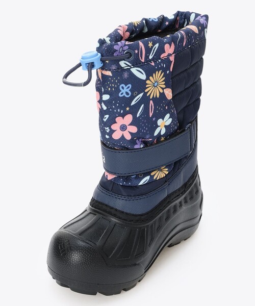 値下げ美品　Columbia スノーブーツ ネイビー 防水 軽量 Columbia／チルドレンズ パウダーバグ スノーライト スノー