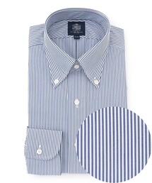 【PREMIUM PLEATS / 形態安定】ロンドンストライプ ドレスシャツ / B.D.
