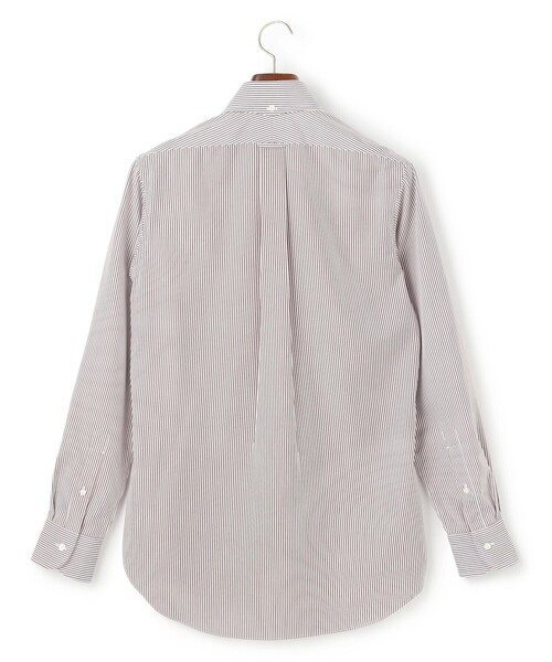 J.PRESS(ジェイプレス)の「【PREMIUM PLEATS / 形態安定】ロンドンストライプ ドレスシャツ / B.D.(ビジネスシャツ・メンズ・ネイビー系1/ワイン系1・首回り43cm-裄丈86cm/首回り42cm-裄丈86cm/首回り41cm-裄丈85cm/首回り40cm-裄丈85cm/首回り39cm-裄丈84cm/首回り38cm-裄丈84cm/首回り37cm-裄丈82cm)」の4枚目の写真