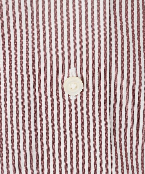J.PRESS(ジェイプレス)の「【PREMIUM PLEATS / 形態安定】ロンドンストライプ ドレスシャツ / B.D.(ビジネスシャツ・メンズ・ネイビー系1/ワイン系1・首回り43cm-裄丈86cm/首回り42cm-裄丈86cm/首回り41cm-裄丈85cm/首回り40cm-裄丈85cm/首回り39cm-裄丈84cm/首回り38cm-裄丈84cm/首回り37cm-裄丈82cm)」の10枚目の写真