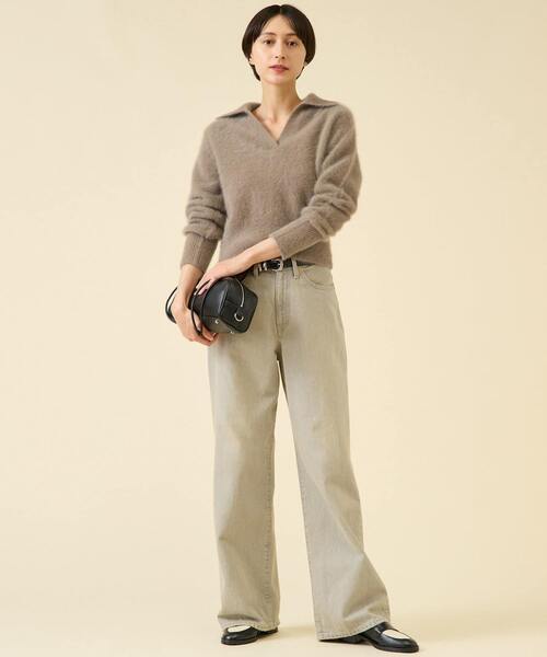 martinique（マルティニーク）の「FOXファースキッパー（一部WEB限定カラー）（ニット/セーター・レディース・チャコールグレー/ブラウン/サックスブルー/ブラウン系その他・FREE）」の12枚目の写真