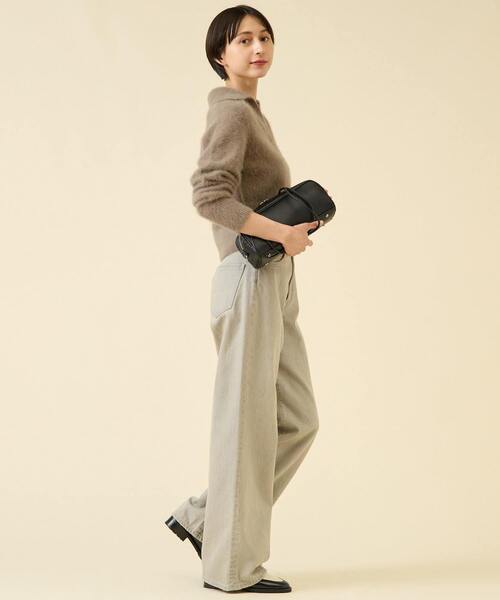 martinique（マルティニーク）の「FOXファースキッパー（一部WEB限定カラー）（ニット/セーター・レディース・チャコールグレー/ブラウン/サックスブルー/ブラウン系その他・FREE）」の15枚目の写真